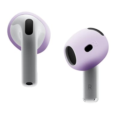 För AirPods 4 hörsnäckor Anti-slip silikonhölje Hörselkåpor Öronsnäckor - Lavendel
