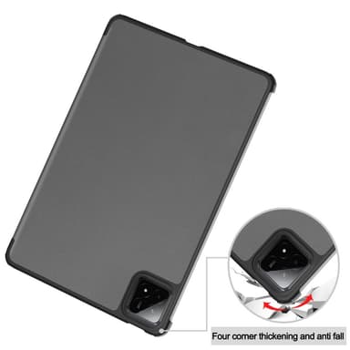 Slim Fit Cover Fodral För Xiaomi Pad 7 Auto Wake / Sleep - Grå