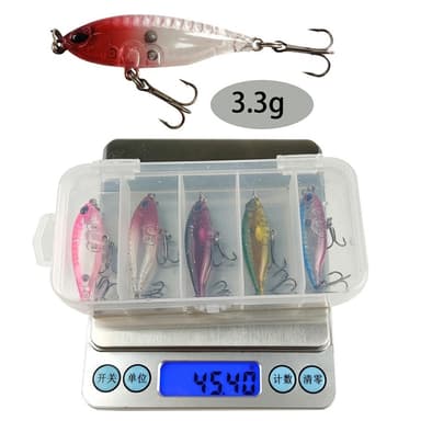 5 st Fiskedrag Sötvatten Havsfiske Flytande Minnow hårt bete med skallra