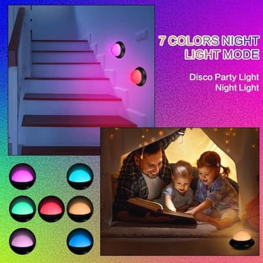 Disco Ball Light scenbelysning RGB Rotating Atmosphere Party Lamp