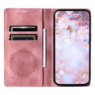 För Samsung Galaxy S25 plånboksfodral Fodral Skal Mandala blommönster