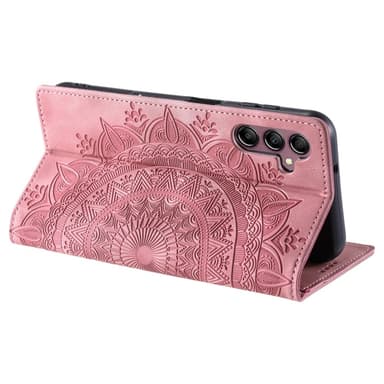För Samsung Galaxy S25 plånboksfodral Fodral Skal Mandala blommönster