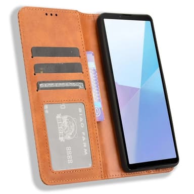 Plånboksfodral till Xperia 10 Vi - Brun