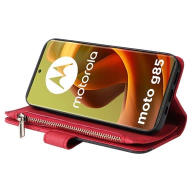 KS Plånboksfodral till Motorola Moto G85 - Röd