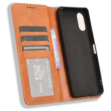 Plånboksfodral till Xperia 10 Vi - Brun