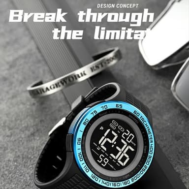 Armbandsklocka Armbandsur Klocka SKMEI Luminous Digital Elektronisk - Svart