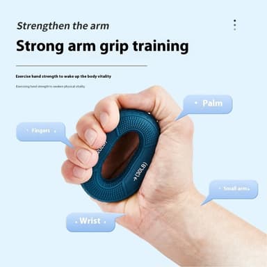 Handgreppsförstärkare Underarm Finger Handled Muskeltränar - 40-50lb / Blå