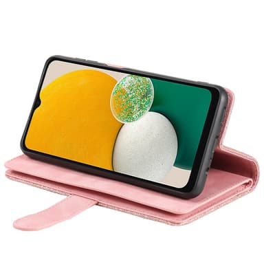 För Samsung Galaxy A56 5G Fodral med Dragkedja och 9 Kortplatser
