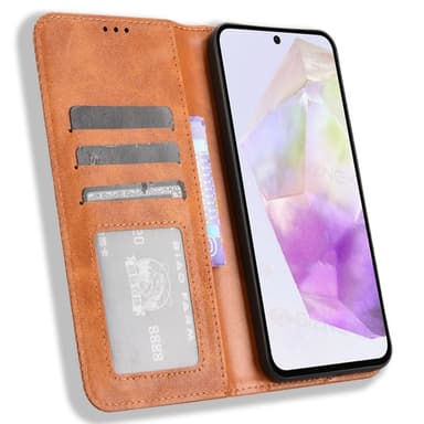 Till Samsung Galaxy A56 5G Plånboksfodral  - Brun