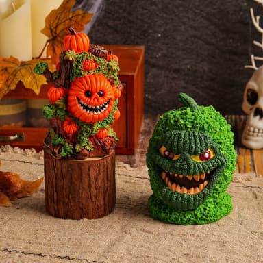 Halloween Spooky Skräckprydnad Skrämmande Dekoration Fest - Pumpa träd