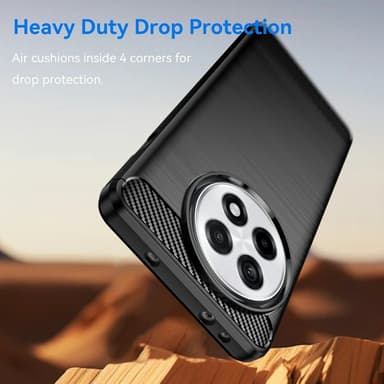 Telefonfodral TPU Skal bakskal Carbon OnePlus 13R - Svart