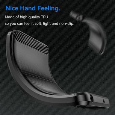 Telefonfodral TPU Skal bakskal Carbon OnePlus 13R - Svart