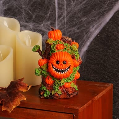 Halloween Spooky Skräckprydnad Skrämmande Dekoration Fest - Pumpa träd