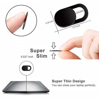 6st Anti-spion Dator Kamera Skydd Slider Anti-Peep Sekretess - Starry Sky 3