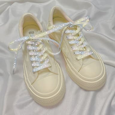 140 cm reflekterande skosnören för sneakers Canvasskor Basketskor etc - Yellow Blue Star