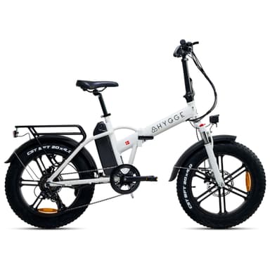 Vester  - Fällbar Fat Tyre Elcykel 48V 14Ah - Heron Vit