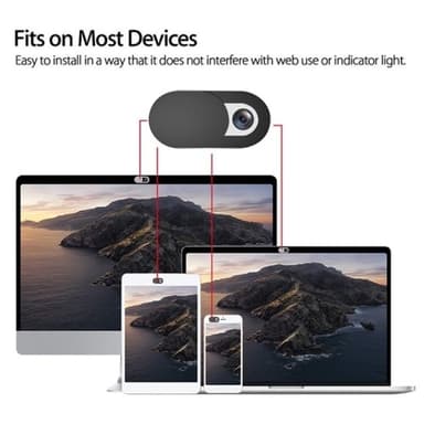 6st Anti-spion Dator Kamera Skydd Slider Anti-Peep Sekretess - Starry Sky 3