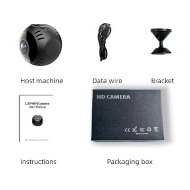 Intelligent WiFi-kamera Uppspelning i realtid Panoramautsikt Övervakningskamera