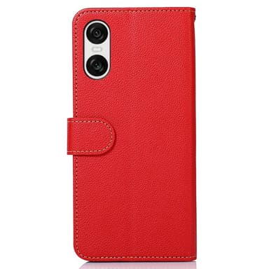 KHAZNEH Sony Xperia 10 VI Plånboksfodral Röd/Svart