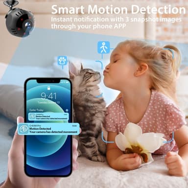 Intelligent WiFi-kamera Uppspelning i realtid Panoramautsikt Övervakningskamera