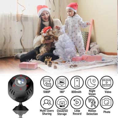 Intelligent WiFi-kamera Uppspelning i realtid Panoramautsikt Övervakningskamera