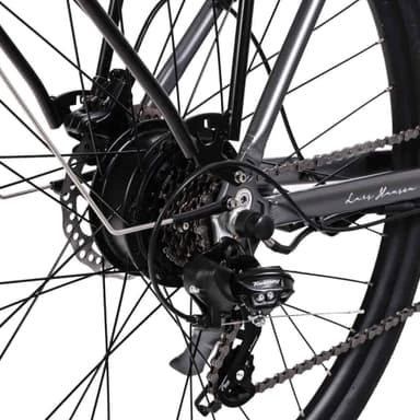 Aarhus Step  - Urban Elcykel med 48V 14Ah Batteri - Grafitgrå