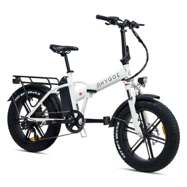 Vester  - Fällbar Fat Tyre Elcykel 48V 14Ah - Heron Vit