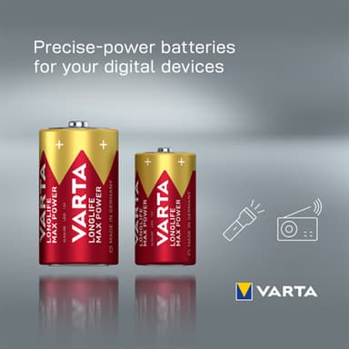 Varta Longlife Max Power C batterier (2-pack)