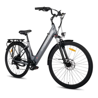 Aarhus Step  - Urban Elcykel med 48V 14Ah Batteri - Grafitgrå