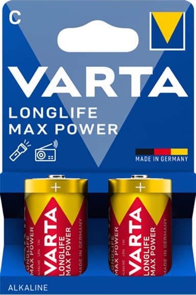 Varta Longlife Max Power C batterier (2-pack)