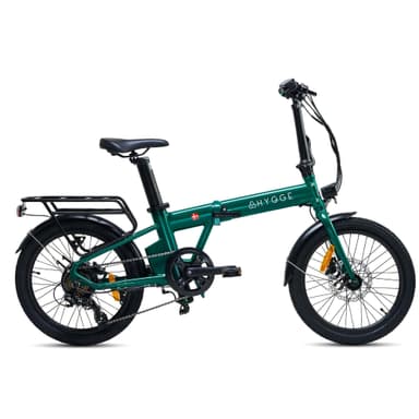 Virum - Fällbar Ultra-Lätt Elcykel 36V 10Ah - British Racing Green