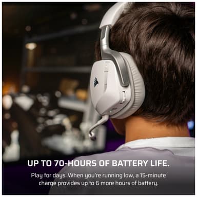 Corsair Void v2 trådlöst gamingheadset (vitt)