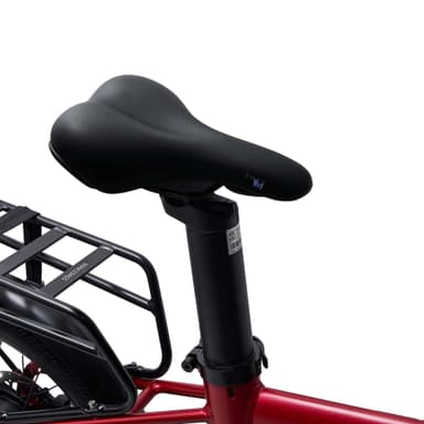 Virum  - Fällbar Ultra-Lätt Elcykel 36V 10Ah - Sangria Röd