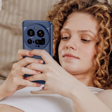 SKALO Xiaomi 15 Ultra 5G Armor Carbon Skal - Blå