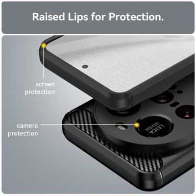 SKALO Xiaomi 15 Ultra 5G Armor Carbon Skal - Svart
