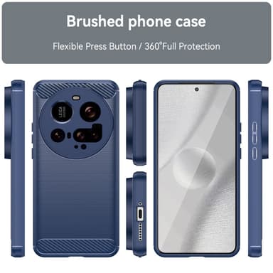 SKALO Xiaomi 15 Ultra 5G Armor Carbon Skal - Blå