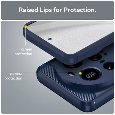 SKALO Xiaomi 15 Ultra 5G Armor Carbon Skal - Blå