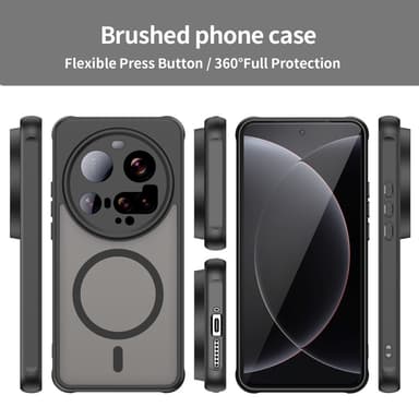 SKALO Xiaomi 15 Ultra 5G Matt Hybrid Skal - Svart