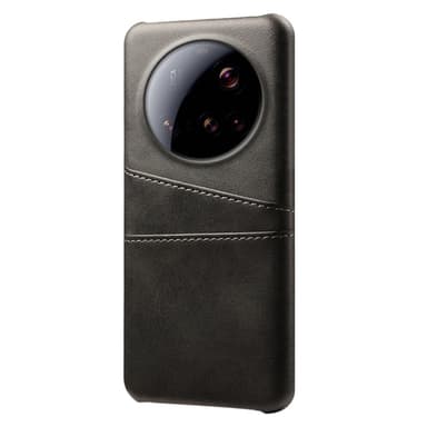 SKALO Xiaomi 15 Ultra 5G PU-Läder Korthållare Skal - Svart