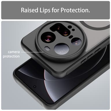 SKALO Xiaomi 15 Ultra 5G Matt Hybrid Skal - Svart