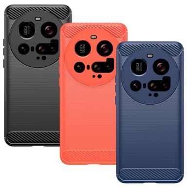 SKALO Xiaomi 15 Ultra 5G Armor Carbon Skal - Röd