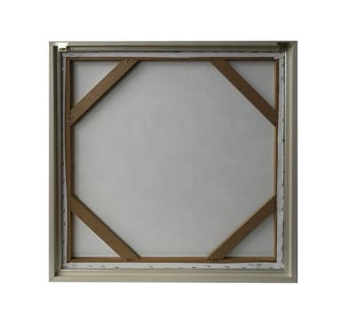 Väggkonst WALLY 60x60cm, vita blommor