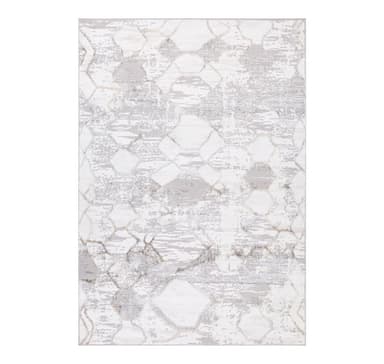 Matta SALAMANCA-3, 200x285cm, silver/vit