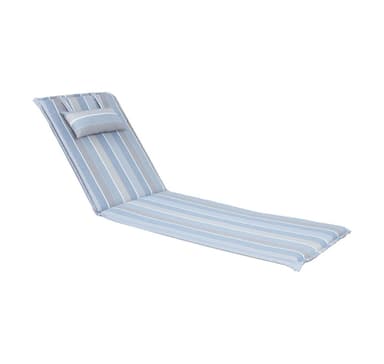 Dyna till stol WICKER 55x195x3cm, gråbeige rand