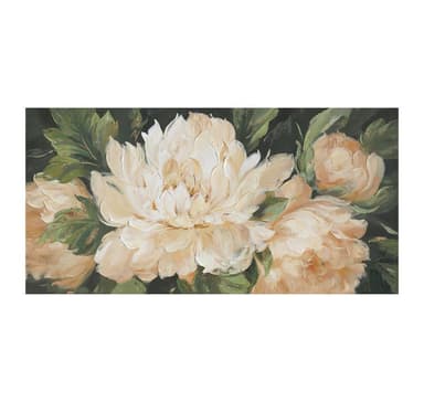 Oljemålning 60x120cm, blommande blommor