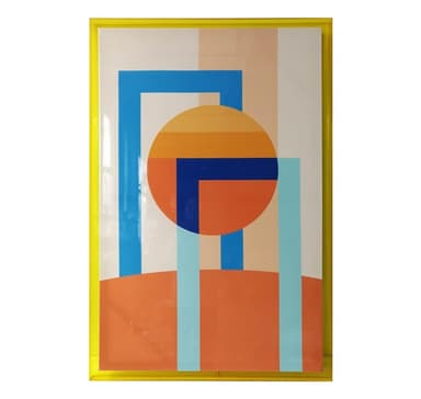 Väggkonst WALLY 80x120cm, abstrakt dag, akryl