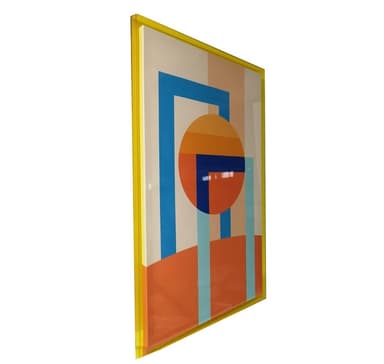 Väggkonst WALLY 80x120cm, abstrakt dag, akryl