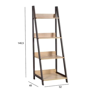 Hylla STEP 52x48xH146,5cm, ek