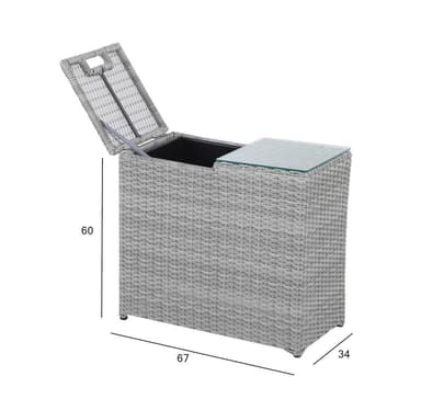Sidobord ASCOT 67x34x60cm