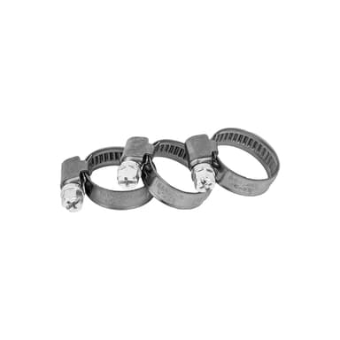 Set med 100 produkter. Rostfri zebra slangklämma BRADAS 12-20mm
